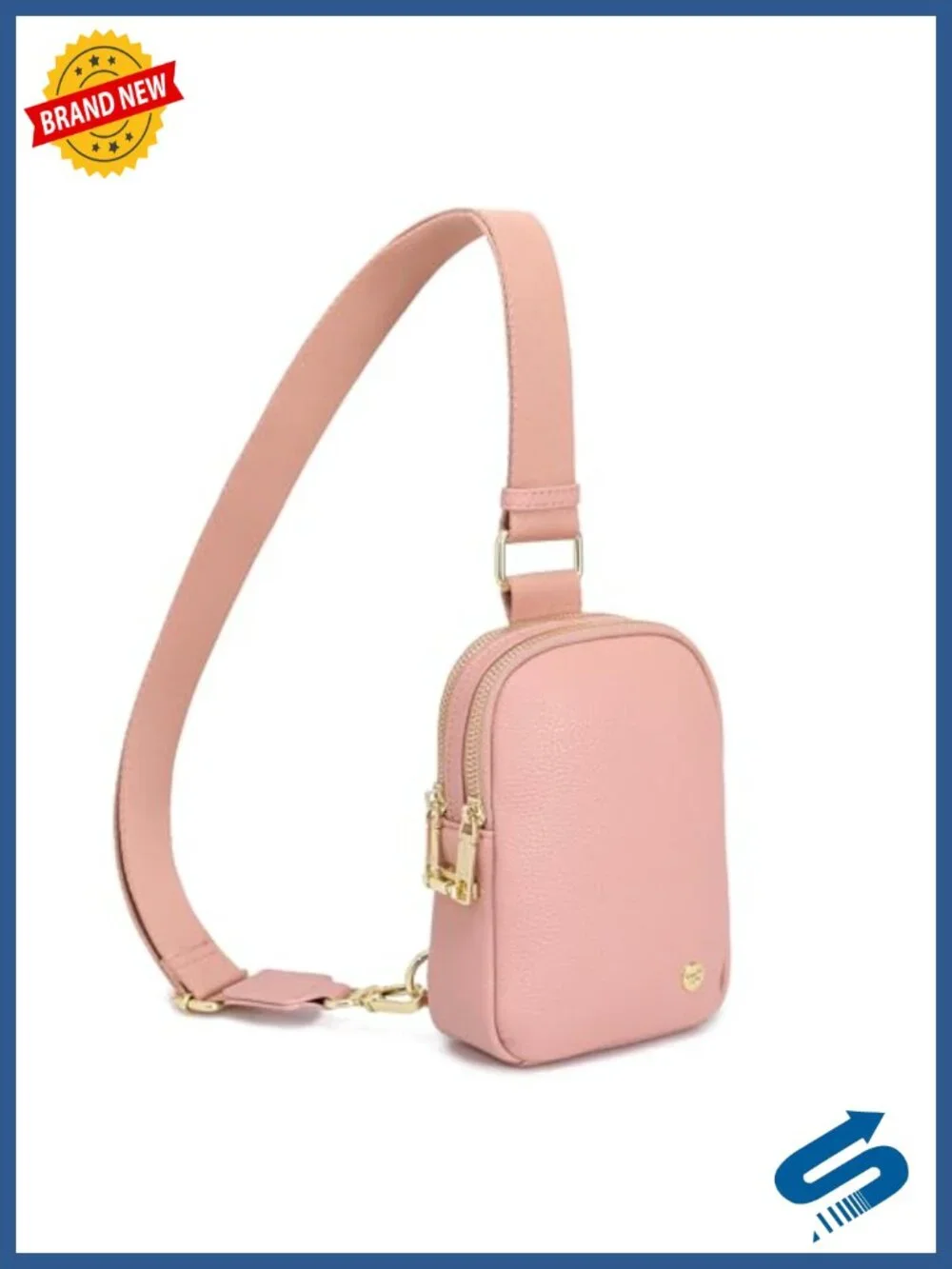 Anti Theft Crossbody Bag for Women, Small RFID Blocking Sling Purse with Zipper